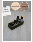 Minimalistische Kombihalterung für ätherische Öle | Halterung für 10x 5ml, 10ml