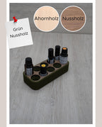Minimalistische Kombihalterung für ätherische Öle | Halterung für 10x 5ml, 10ml