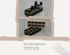 Minimalistische Kombihalterung für ätherische Öle | Halterung für 10x 5ml, 10ml