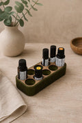 Minimalistische Kombihalterung für ätherische Öle | Halterung für 10x 5ml, 10ml