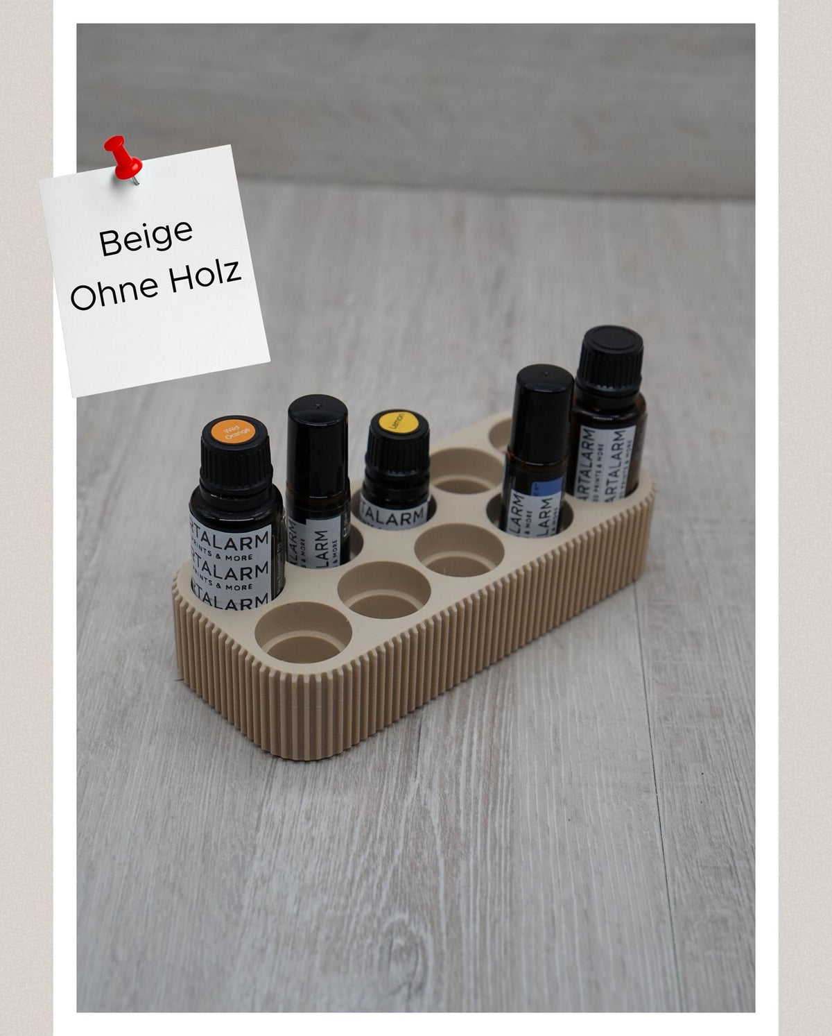 Minimalistische Kombihalterung für ätherische Öle | Halterung für 10x 5ml, 10ml