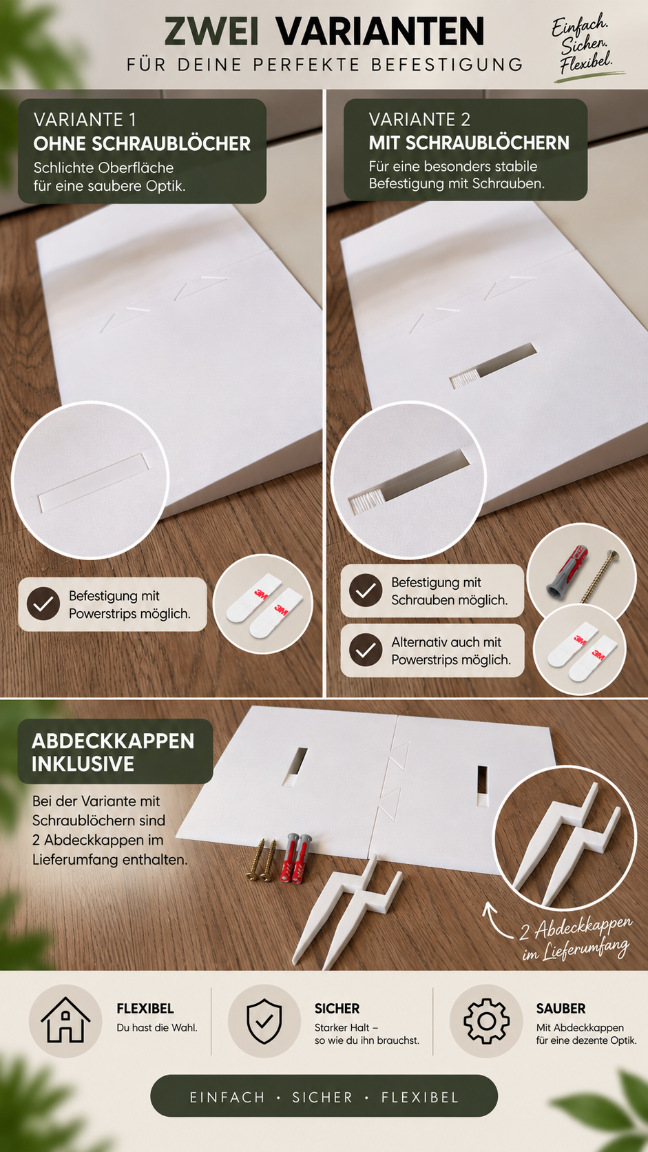 Robo-Rampe für Saugroboter | Türschwellen-Rampe | kompatibel mit Roborock, Dreame, MOVA, Ecovacs & Xiaomi