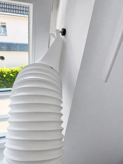 B-Ware Verstellbarer Kipp oder Dachfenster Adapter für mobile Klimaanlage – Abluftschlauch Adapter