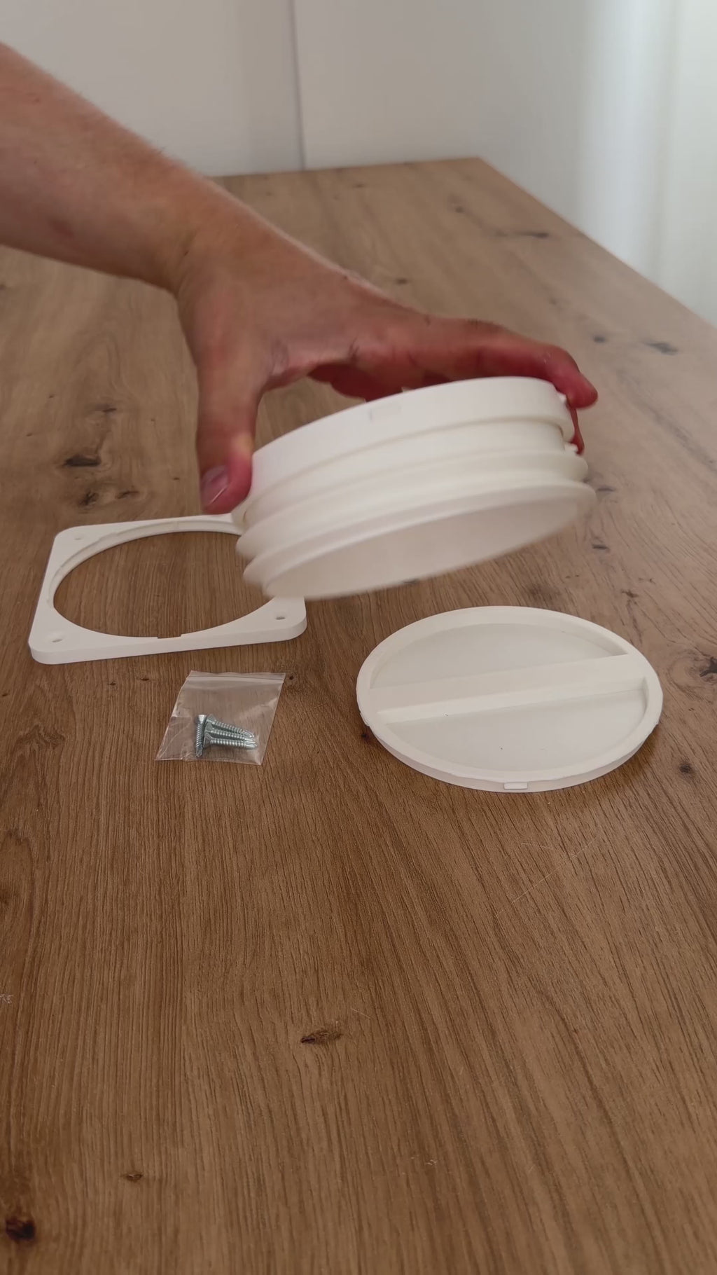 Drehverschluss Adapter für mobile Klimaanlage Abluft Schlauch Anschluss 150mm