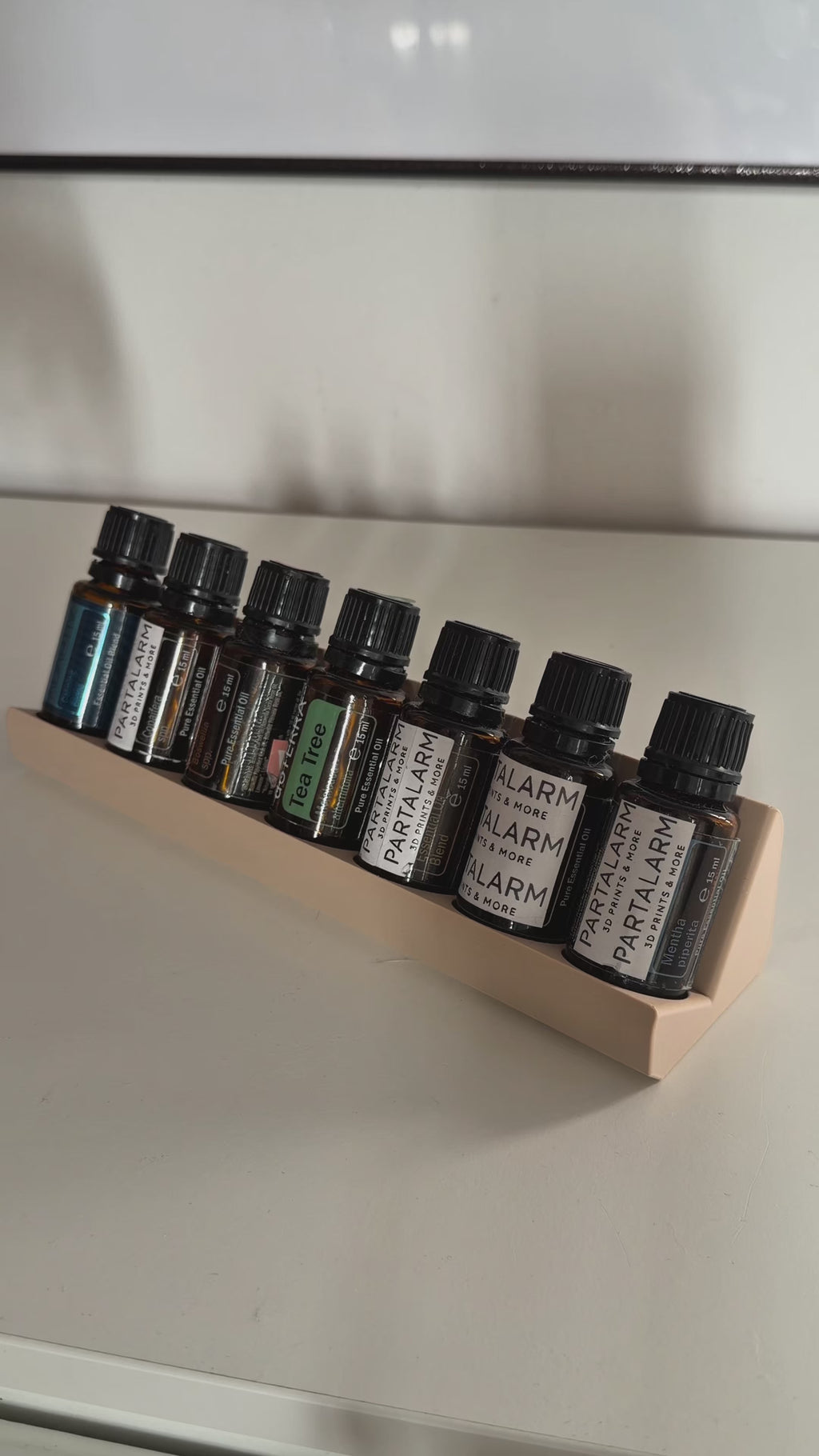 Aroma Display - Minimalisstischer Öleständer für ätherische Öle | Halter für 10ml oder 15ml Öle - z.B. für Doterra oder Young Living